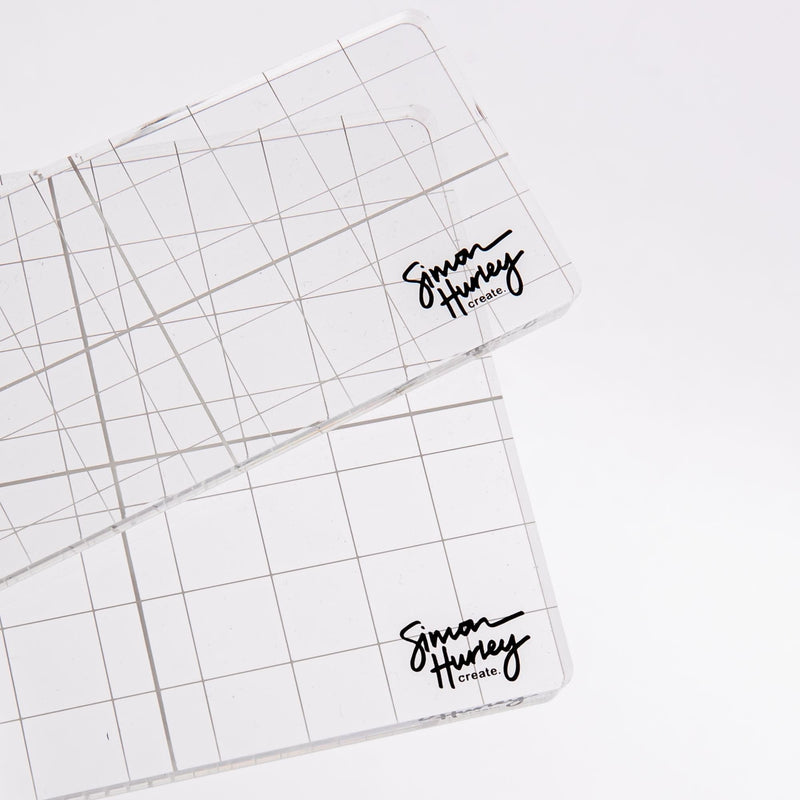 Lavender Simon Hurley create. Acrylic Stamping Block Set 2/pkg Stamp Pads