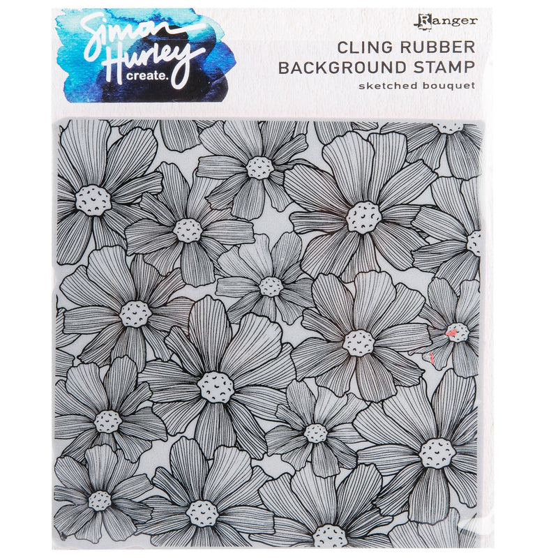 Dark Gray Simon Hurley create. Cling Stamps 6"X6"

Sketched Bouquet Stamp Pads