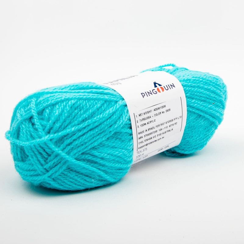 Dark Turquoise Turquoise - Family  Yarn 40 Grams 106 Metres Knitting and Crochet Yarn