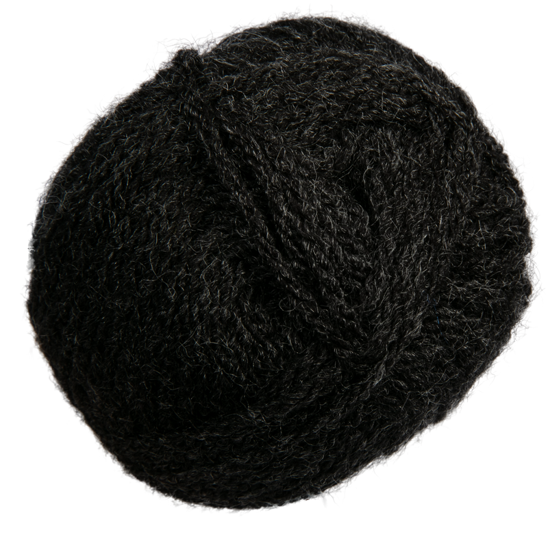 Black Pingouin Nina 100% Acrylic Yarn 40g Ball 106-M.Nix Knitting and Crochet Yarn