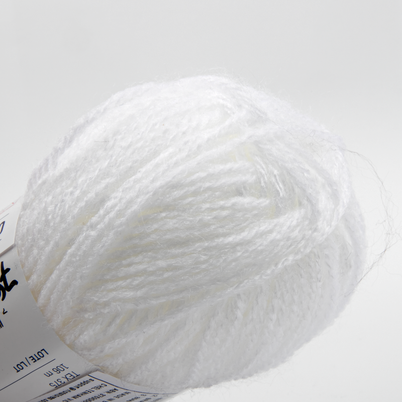 Light Gray Club 40 Yarn-White, 40 Grams, 107 Metres Knitting and Crochet Yarn