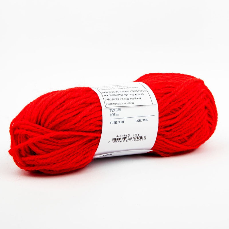 Red Club 40 Yarn-Red, 40 Grams, 107 Metres Knitting and Crochet Yarn