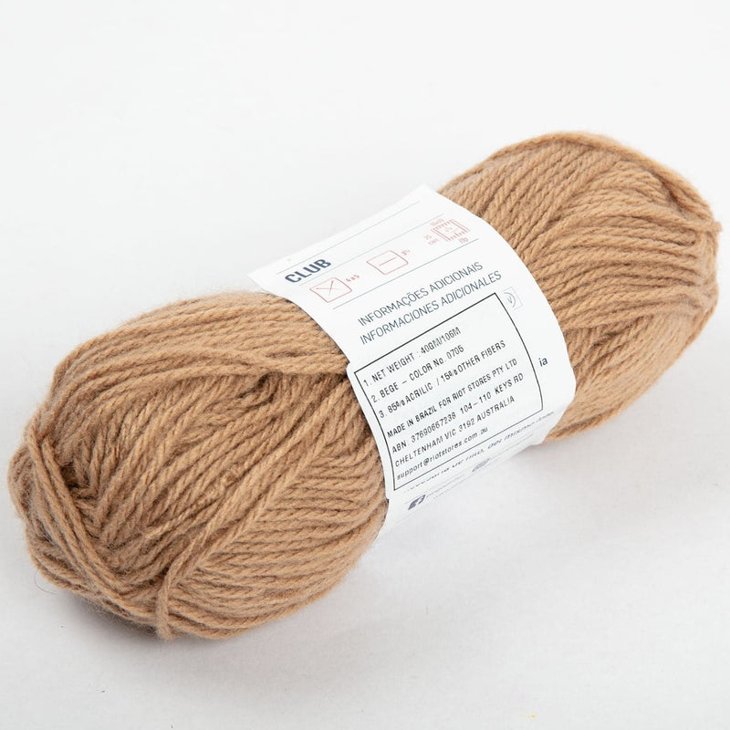 Dark Salmon Club 40 Yarn-Brown, 40 Grams, 107 Metres Knitting and Crochet Yarn