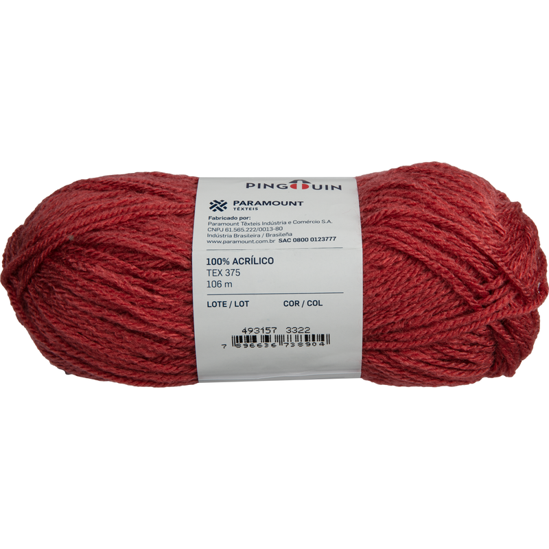 Brown Pingouin Nina 100% Acrylic Yarn 40g Ball 106m-Acerola Knitting and Crochet Yarn