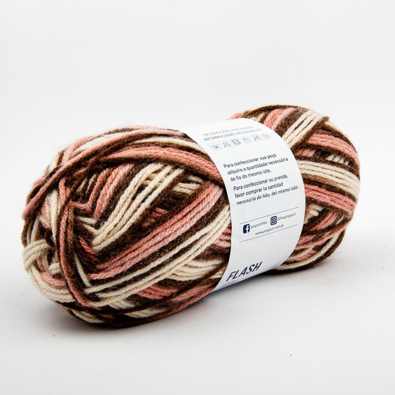 Saddle Brown Brown Mix - Flash Yarn 100 Grams 200 Metres Knitting and Crochet Yarn