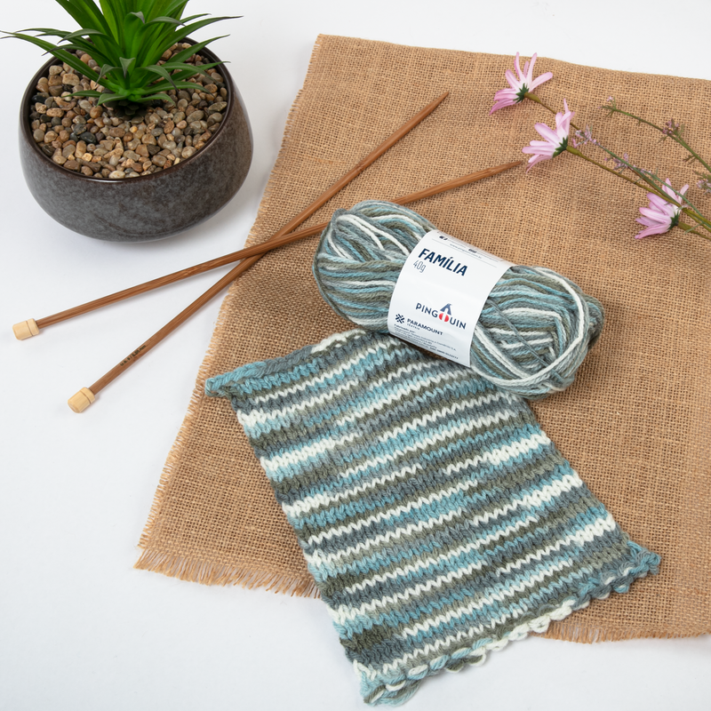 Light Gray Denim Mix - Flash Yarn 100 Grams 200 Metres Knitting and Crochet Yarn