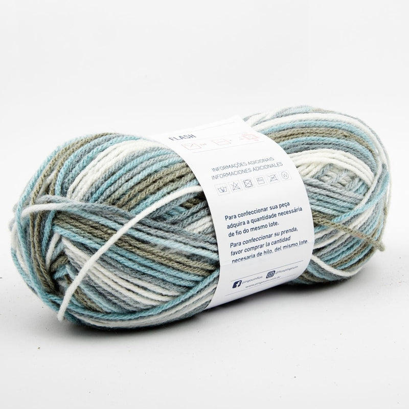 Dark Gray Denim Mix - Flash Yarn 100 Grams 200 Metres Knitting and Crochet Yarn