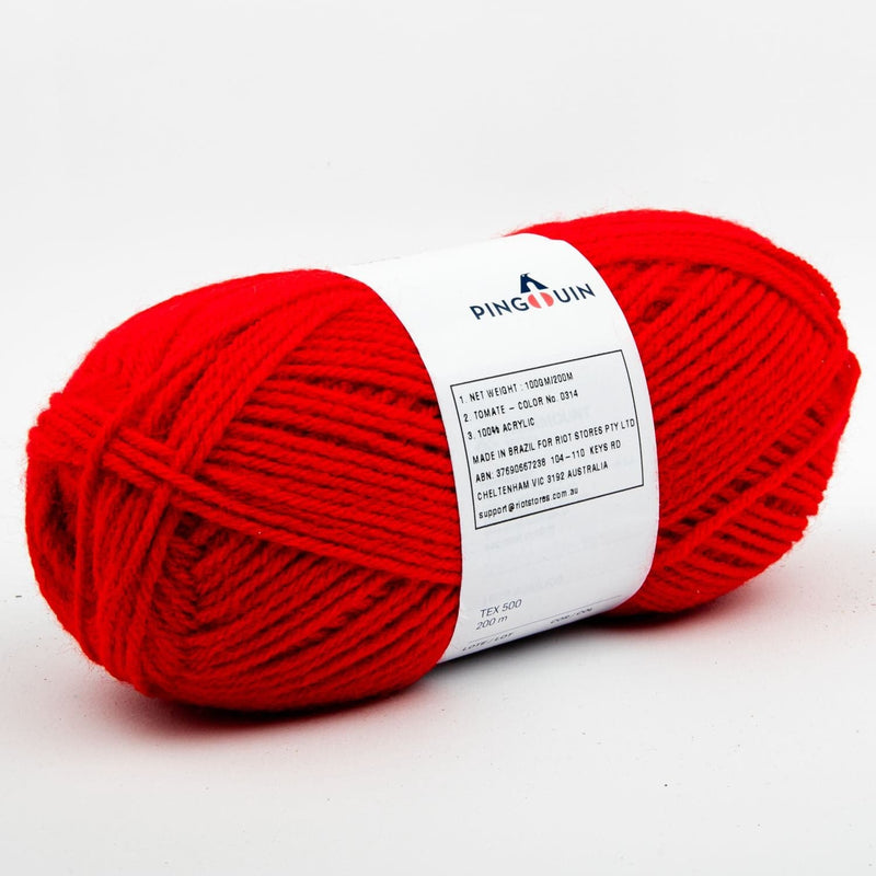 Firebrick Red - Flash Yarn 100 Grams 200 Metres Knitting and Crochet Yarn