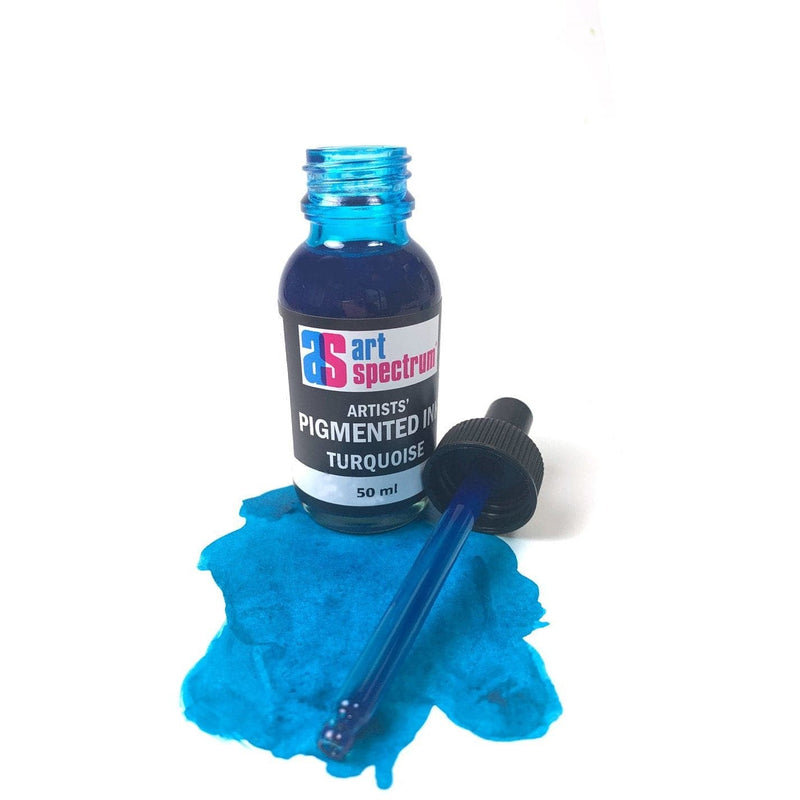 Dark Slate Gray Art Spectrum Pigmented Ink 50Ml Turquoise Inks