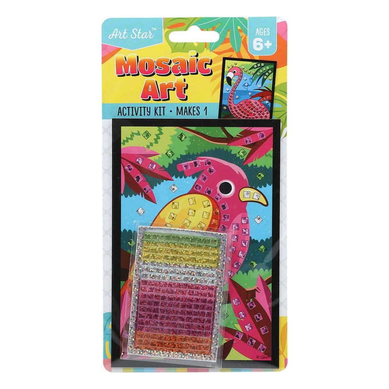 Maroon Art Star Mosaic Art Small Activity Kit Assorted Designs Kids Craft Kits