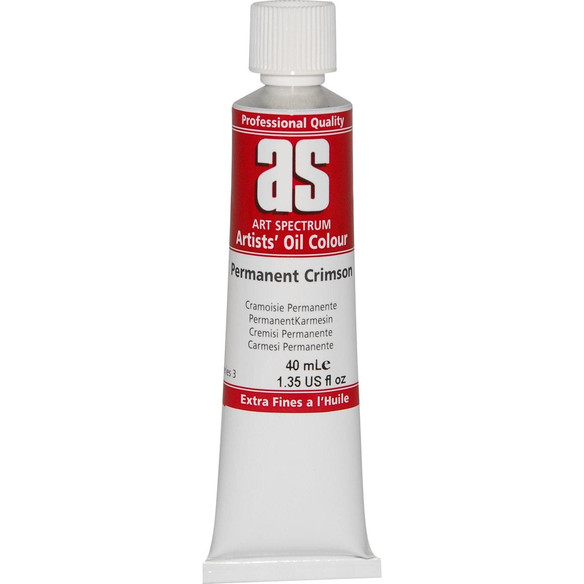 Firebrick Art Spectrum Oil Paint 40mL Permanent Crimson  S3 Oil Paints