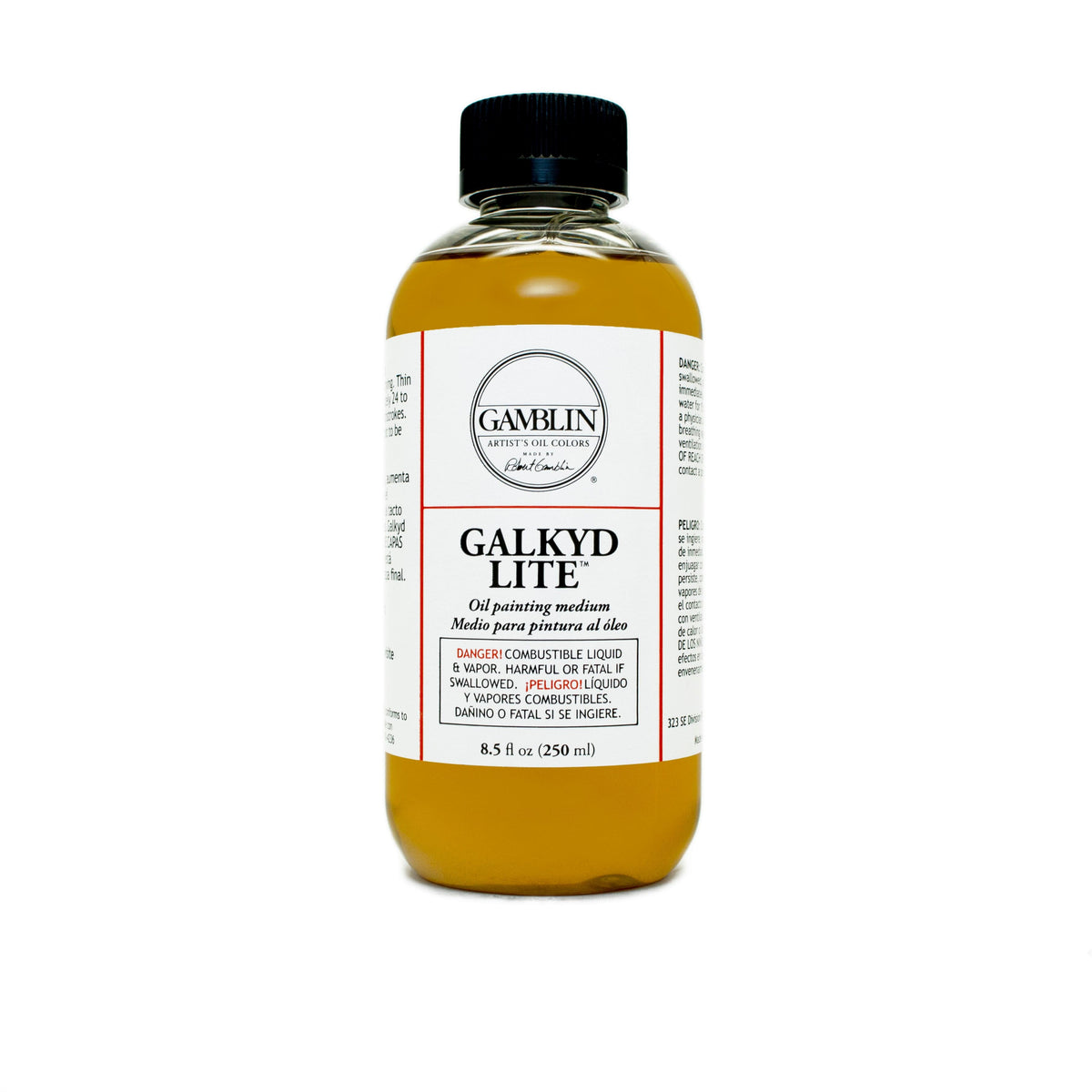 Black Gamblin Galkyd Lite 250ml/8.5oz Oil Paints