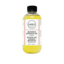 Dark Slate Gray Gamblin Refined Linseed Oil 250ml/8.5oz Oil Paints