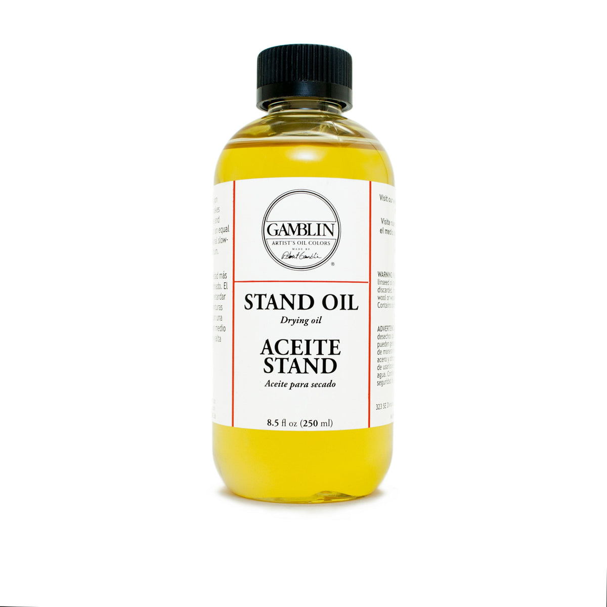 Black Gamblin Linseed Stand Oil 250ml/8.5oz Oil Paints