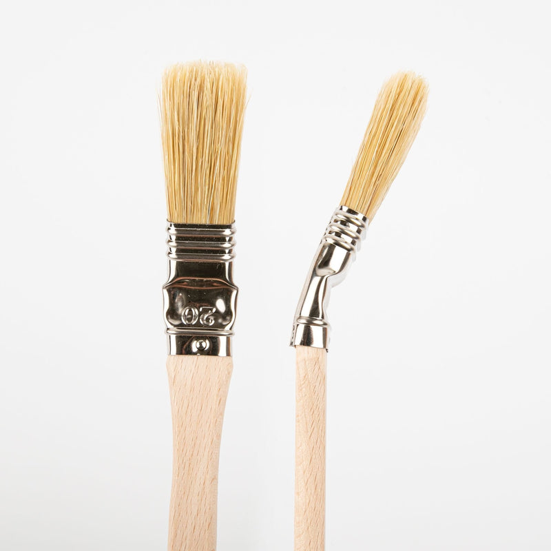 Tan Borciani Bonazzi Professional Artist Paint Brush Natural Bristle Series 210/R Size 60 Angled Radiator Paint Brushes