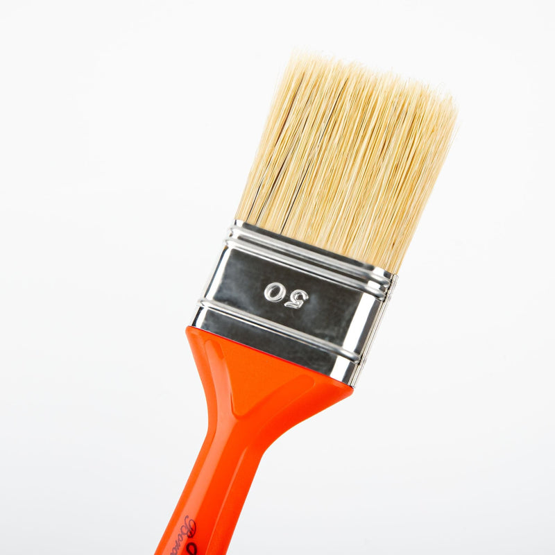 Light Goldenrod Borciani Bonazzi Professional Artist Paint Brush Natural Bristle Series 230/PR Size 50 Triple Thickness Mottler Paint Brushes