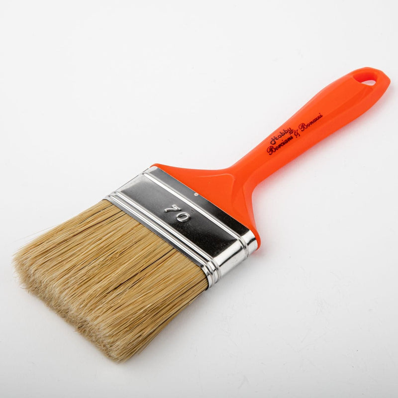 Dark Khaki Borciani Bonazzi Professional Artist Paint Brush Natural Bristle Series 230/PR Size 70 Triple Thickness Mottler Paint Brushes