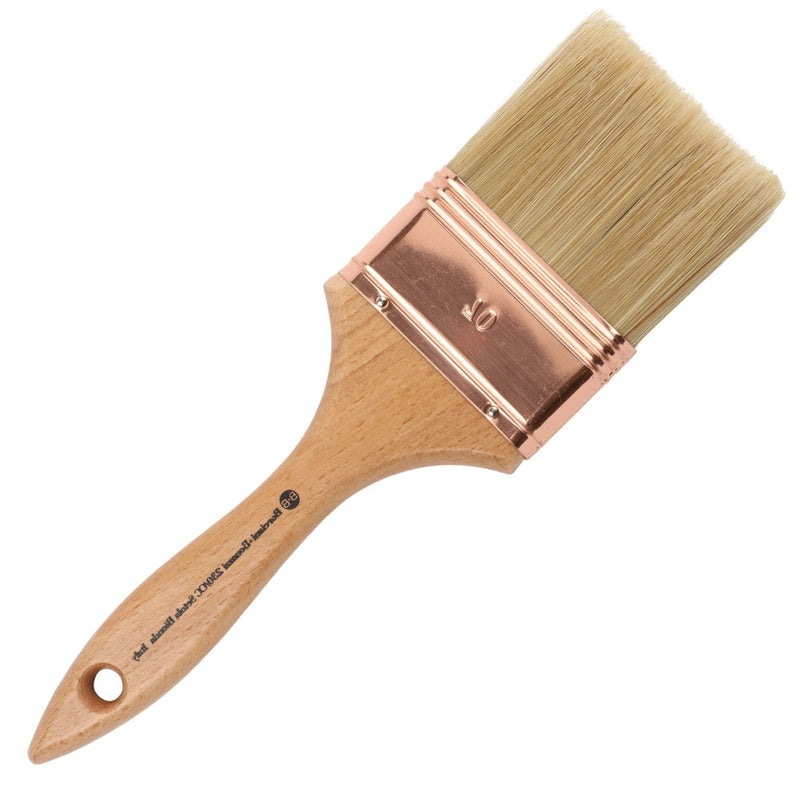 Dark Salmon Borciani Bonazzi Professional Artist Paint Brush Natural Bristle Series 230/CC Size 70 Triple Thickness Paint Brushes