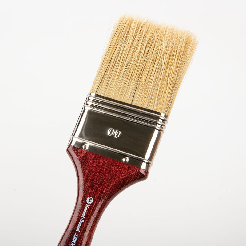 Tan Borciani Bonazzi Professional Artist Paint Brush Natural Bristle Series 230/CV Size 60 Triple Thickness Paint Brushes