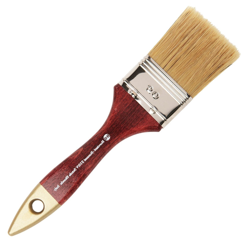 Saddle Brown Borciani Bonazzi Professional Artist Paint Brush Natural Bristle Series 210/V Size 50 Paint Brushes