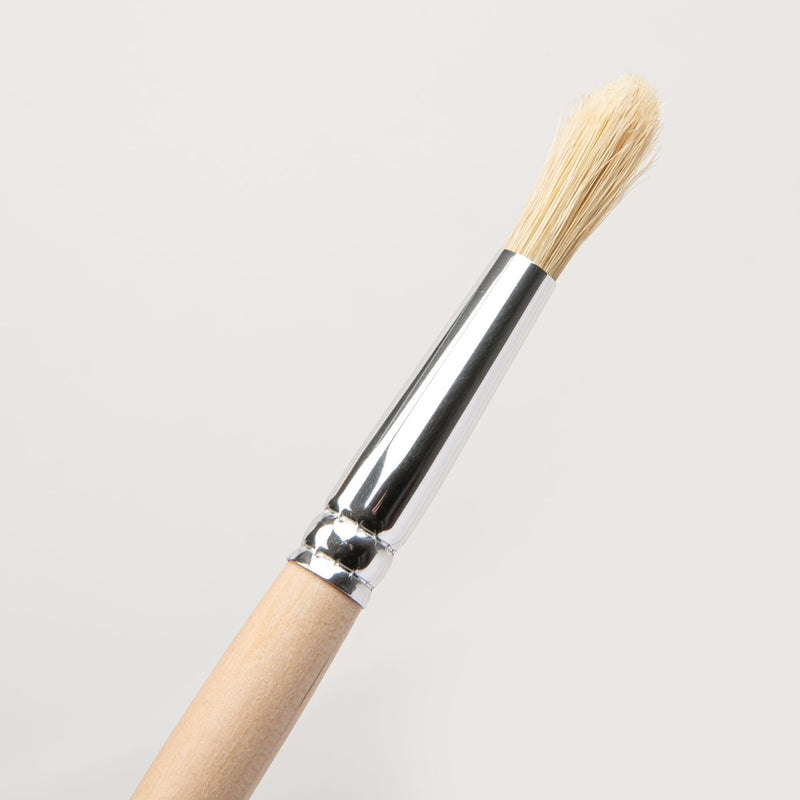 White Smoke Borciani Bonazzi Professional Artist Paint Brush Natural Bristle Series 47 Size 12 Round Paint Brushes