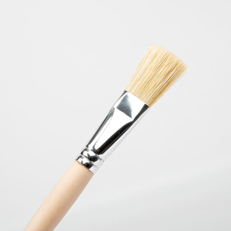 Tan Borciani Bonazzi Professional Artist Paint Brush Natural Bristle Series 48 Size 20 Flat Paint Brushes