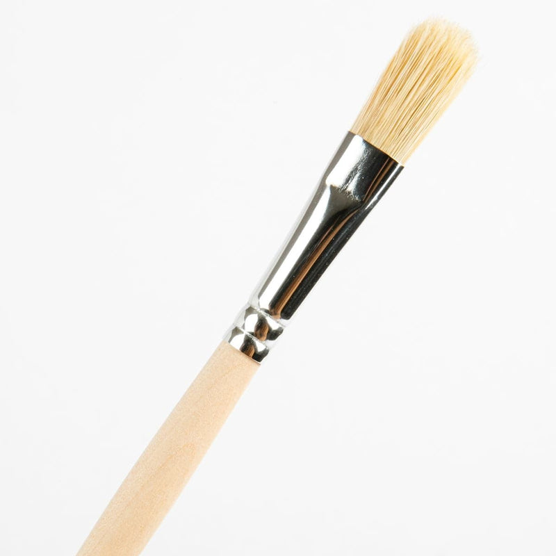 White Smoke Borciani Bonazzi Professional Artist Paint Brush Natural Bristle Series 49 Size 10 Filbert Paint Brushes