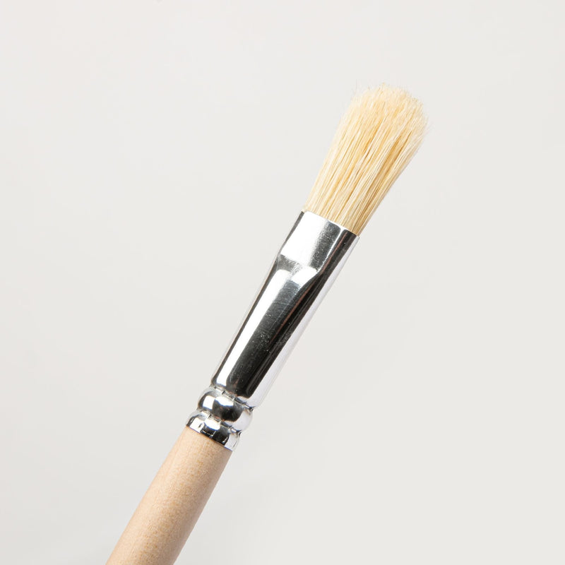White Smoke Borciani Bonazzi Professional Artist Paint Brush Natural Bristle Series 49 Size 12 Filbert Paint Brushes
