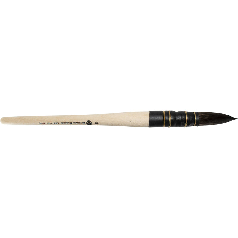 Gray Borciani Series 168 Squirrel Quill Watercolor Professional Artist Paint Brush Size 8 Paint Brushes