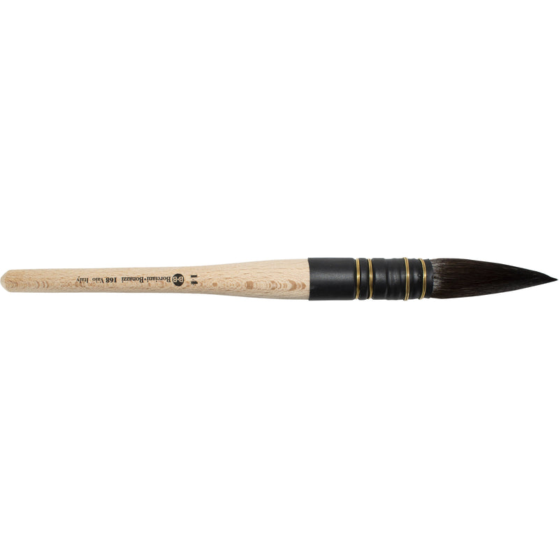 Tan Borciani Series 168 Squirrel Quill Watercolour Professional Artist Paint Brush  Size 14 Paint Brushes