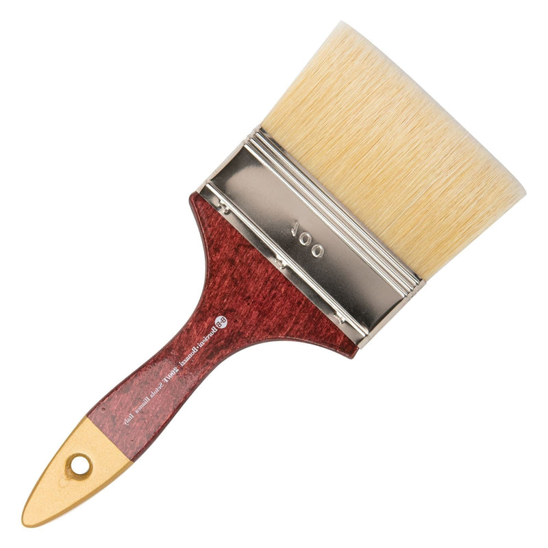 Brown Borciani Bonazzi Professional Artist Paint Brush Extra Fine White Bristle Series 200/F Size 100 Simple Thickness Paint Brushes