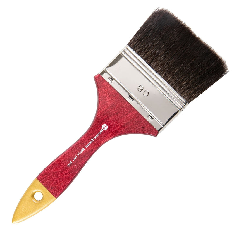 Maroon Borciani Bonazzi Professional Artist Paint Brush Squirrel Series 201/V Size 80 Simple Thickness Paint Brushes