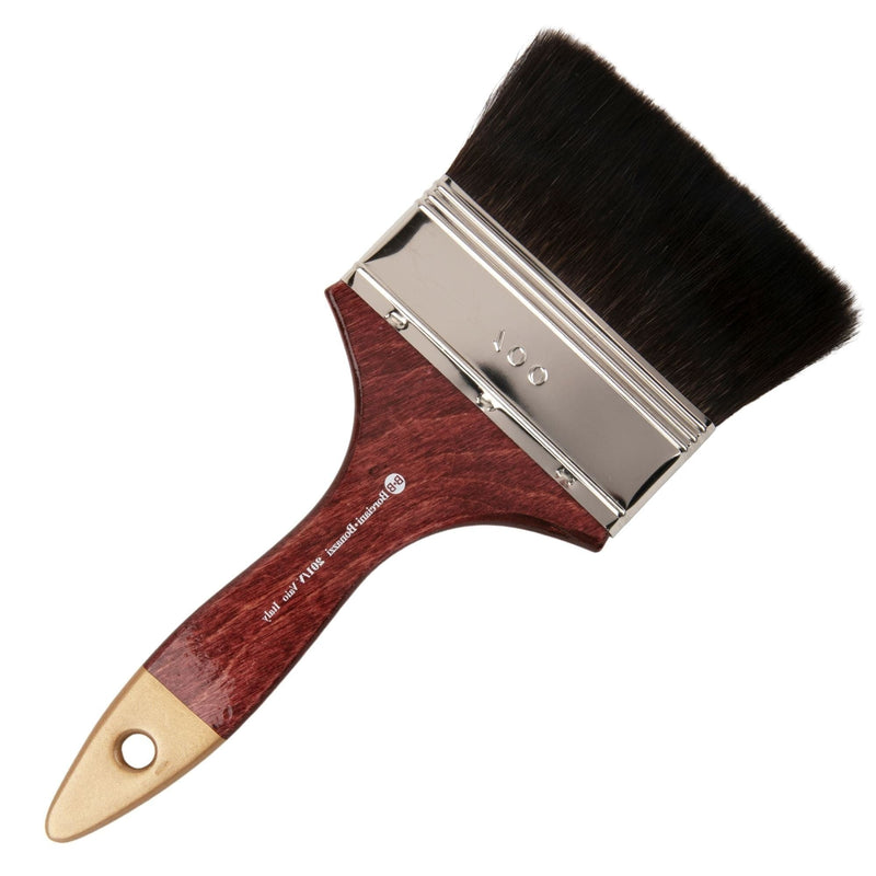 Saddle Brown Borciani Bonazzi Professional Artist Paint Brush Squirrel Series 201/V Size 100 Simple Thickness Paint Brushes