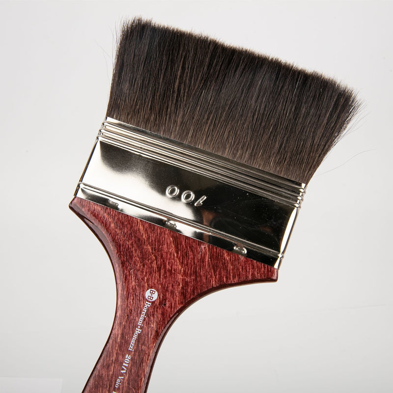 Brown Borciani Bonazzi Professional Artist Paint Brush Squirrel Series 201/V Size 100 Simple Thickness Paint Brushes