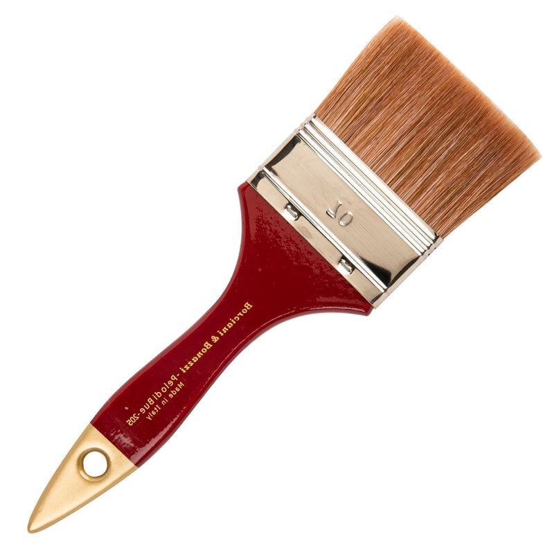 Dark Red Borciani Bonazzi Professional Artist Paint Brush Extra Ox Hair Series 205 Size 70 Simple Thickness Paint Brushes