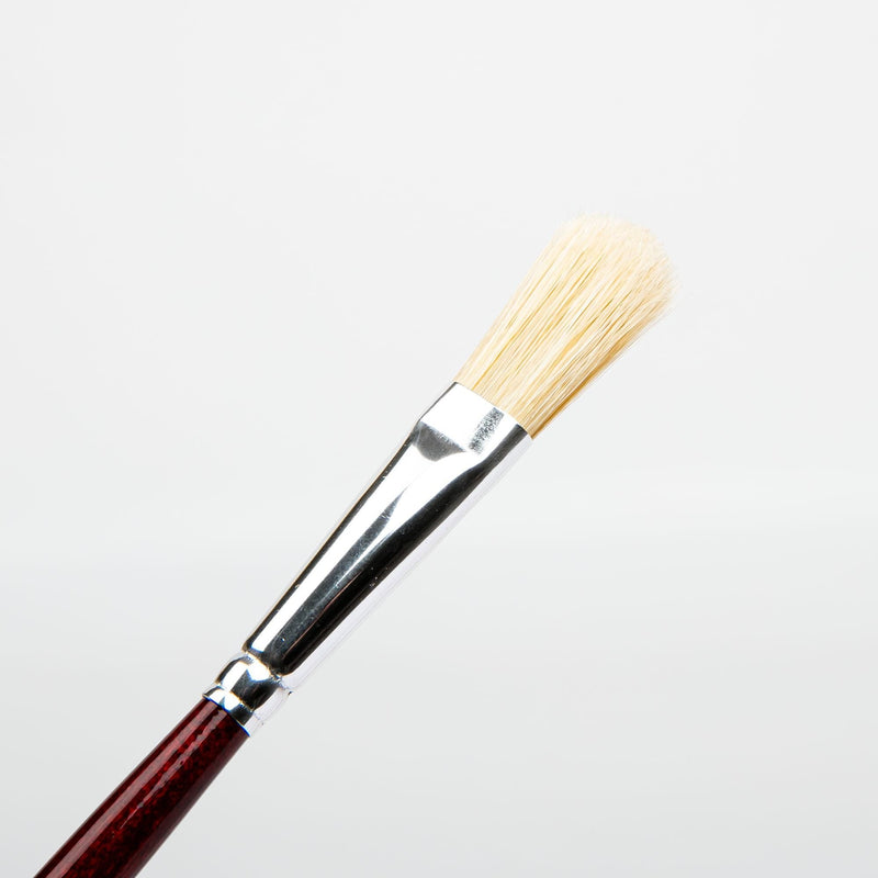 Bisque Borciani Bonazzi Professional Artist Paint Brush Natural Bristle Series 45/V Size 0 Filbert Paint Brushes