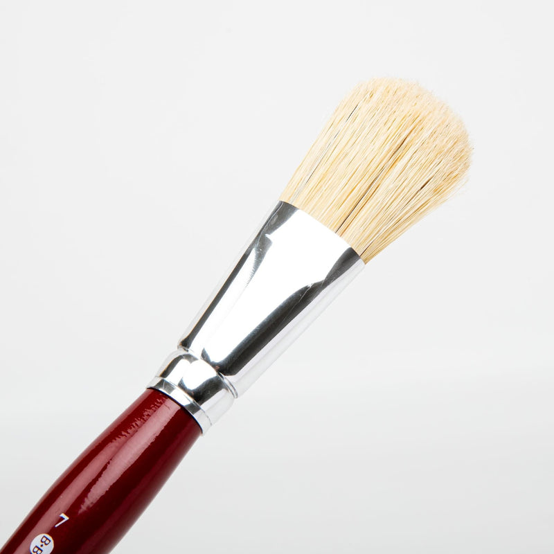 Bisque Borciani Bonazzi Professional Artist Paint Brush Natural Bristle Series 45/V Size 7 Filbert Paint Brushes