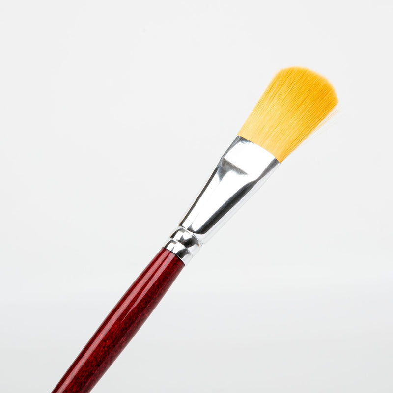 Light Goldenrod Borciani Bonazzi Professional Artist Paint Brush Gold Synthetic Series 45/S Size 3 Filbert Paint Brushes