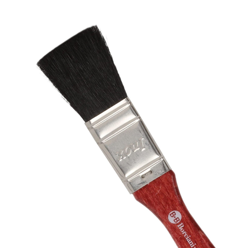 Dark Gray Borciani Bonazzi Professional Artist Paint Brush Black Ox Hair Series 206 Size 20 Simple Thickness Paint Brushes