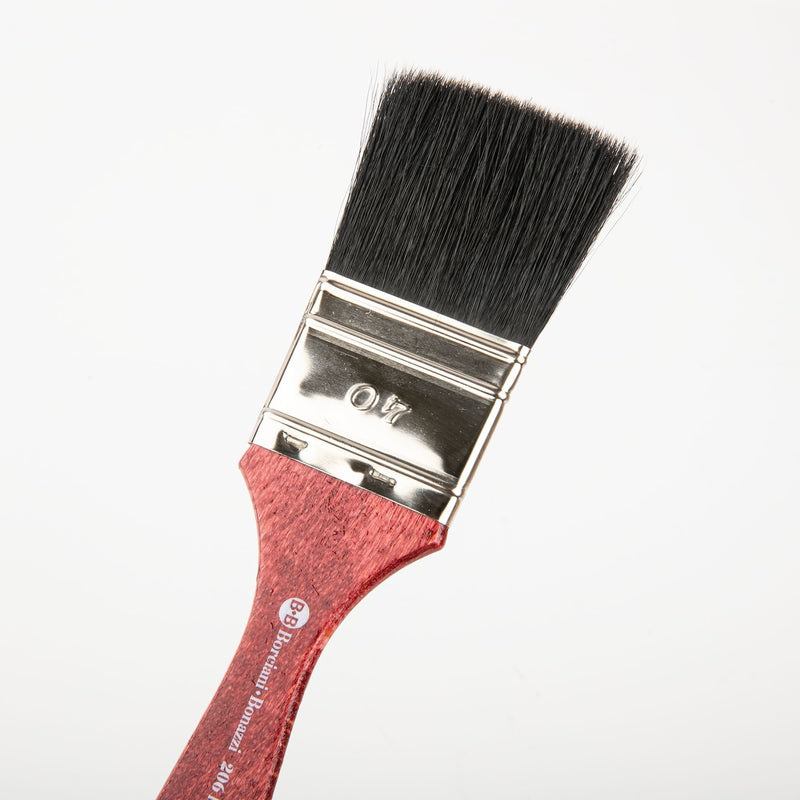 Light Coral Borciani Bonazzi Professional Artist Paint Brush Black Ox Hair Series 206 Size 40 Simple Thickness Paint Brushes