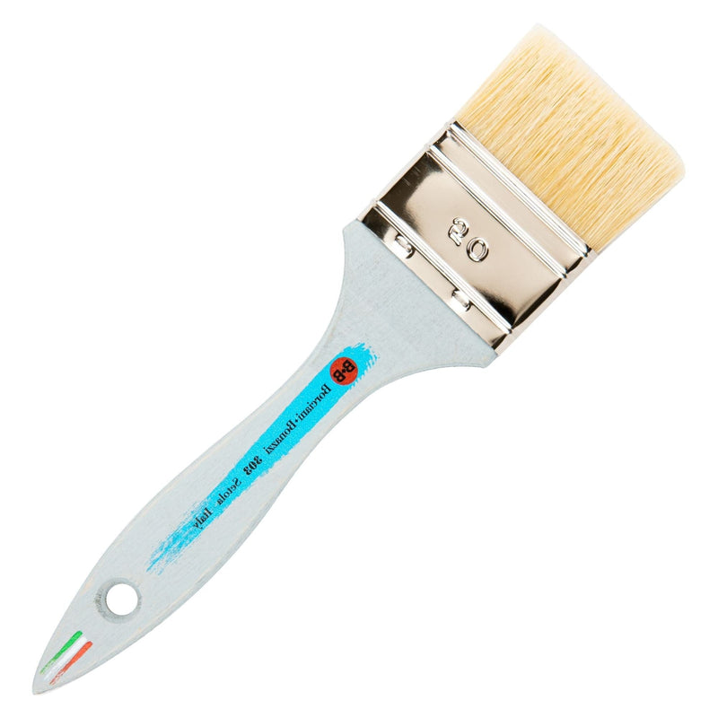 Medium Turquoise Borciani Bonazzi Professional Artist Paint Brush Extra Fine White Bristle Series 303 Size 50 Simple Thickness Paint Brushes