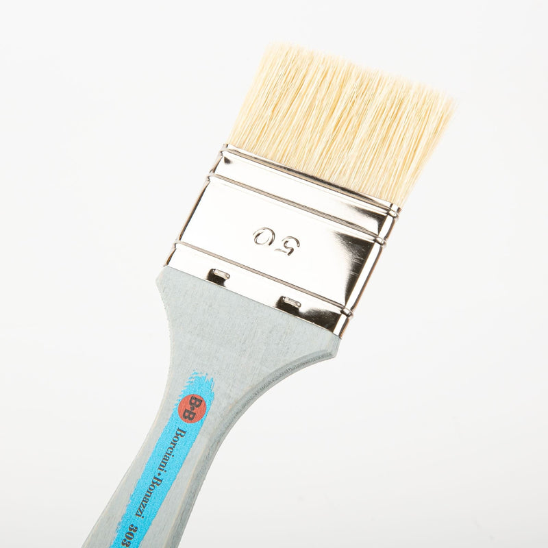 Bisque Borciani Bonazzi Professional Artist Paint Brush Extra Fine White Bristle Series 303 Size 50 Simple Thickness Paint Brushes