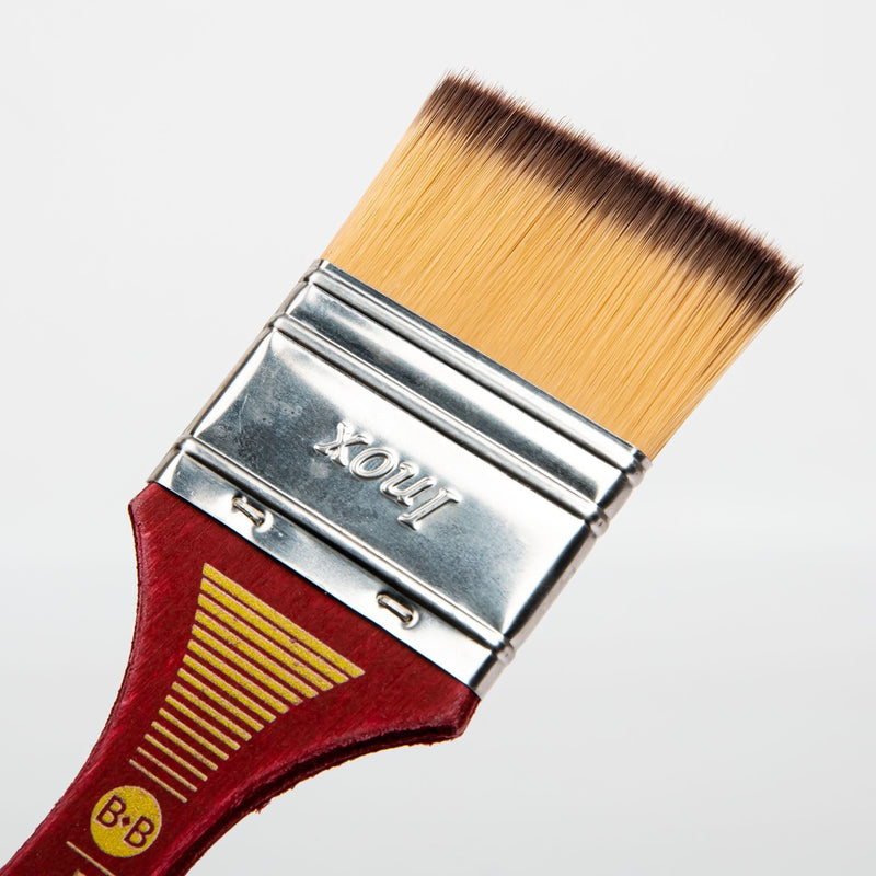 Sandy Brown Borciani Bonazzi Professional Artist Paint Brush Badgerlon Synthetic Series 311 Size 50 Simple Thickness Paint Brushes