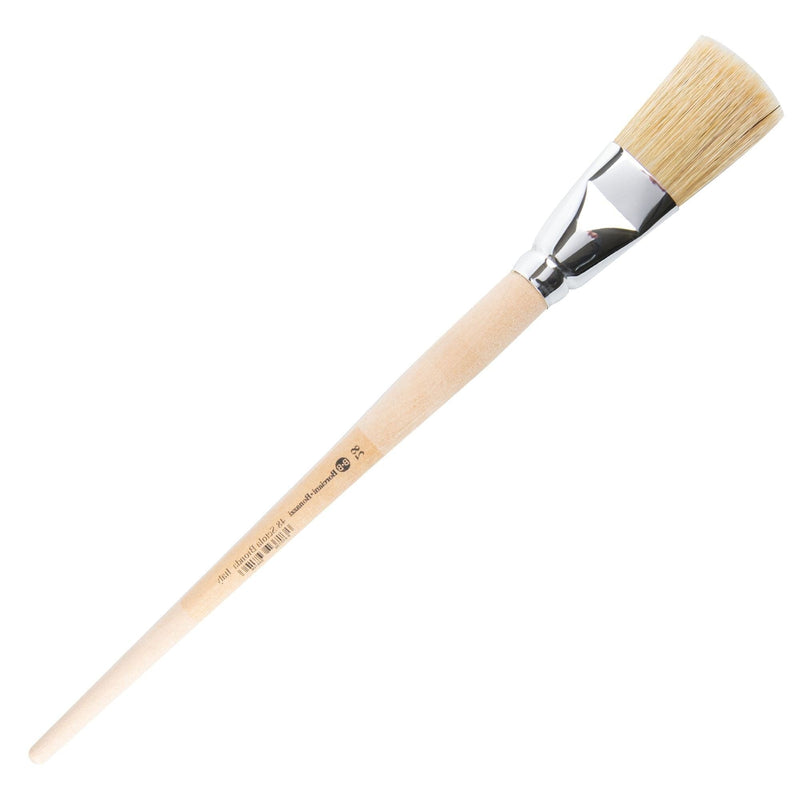 Wheat Borciani Bonazzi Professional Artist Paint Brush Natural Bristle Series 48 Size 28 Flat Paint Brushes