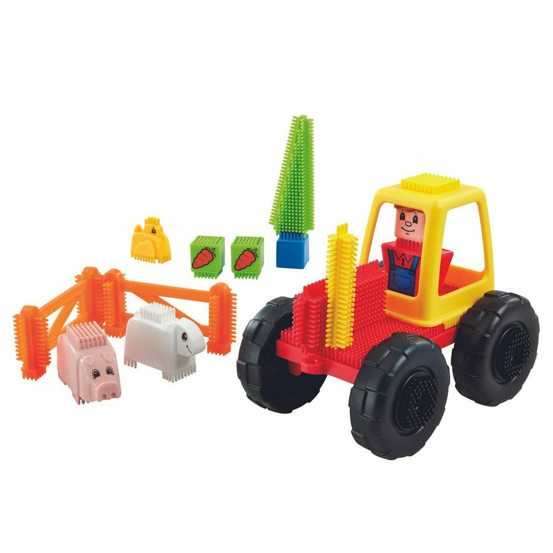 Sandy Brown Stickle Bricks - Farm Set Kids Art and Craft