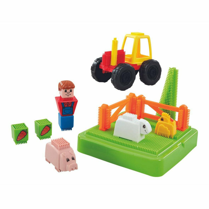 Olive Drab Stickle Bricks - Farm Set Kids Art and Craft