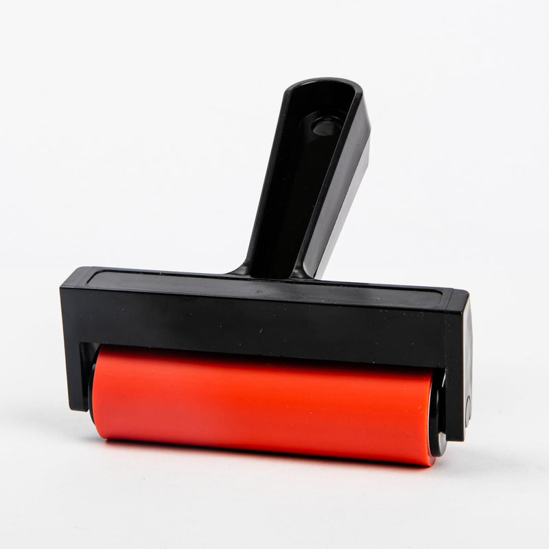 Orange Red Gel Press Brayer- Block & Lino Printing