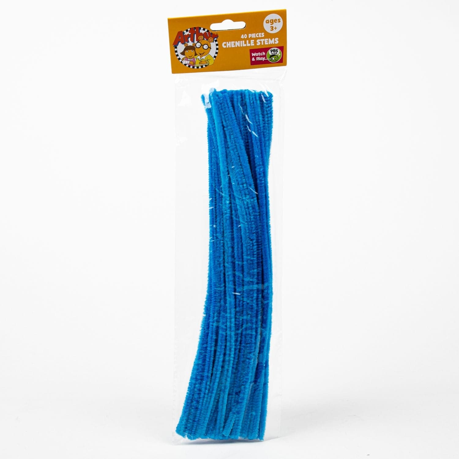 Chenille Stems 6mm x 30cm - 40 Pieces - Blue