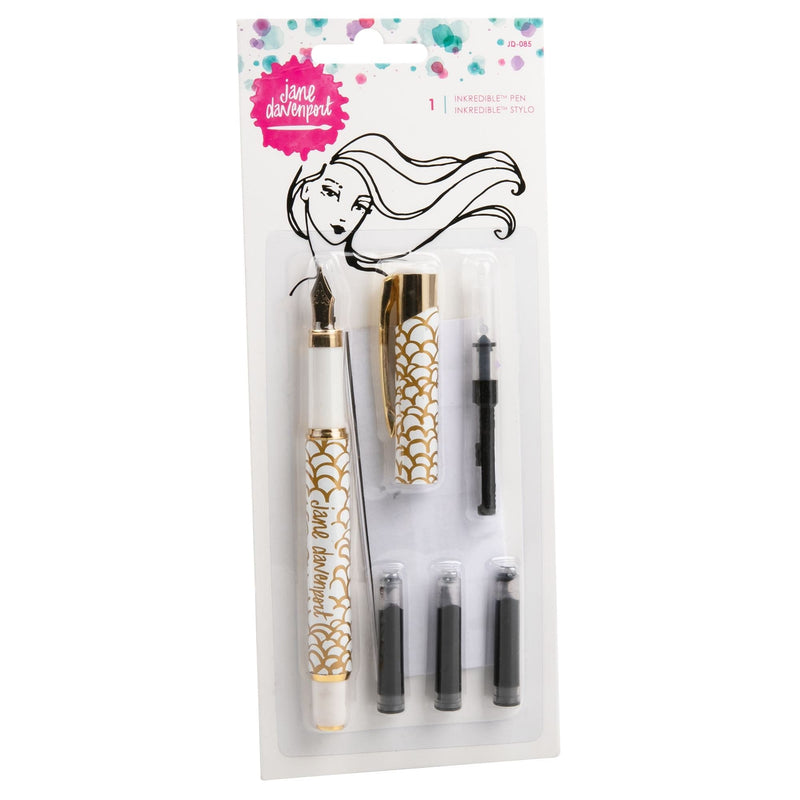 Beige Jane Davenport Inkredible Fountain Pen Set - Mermaid Pens