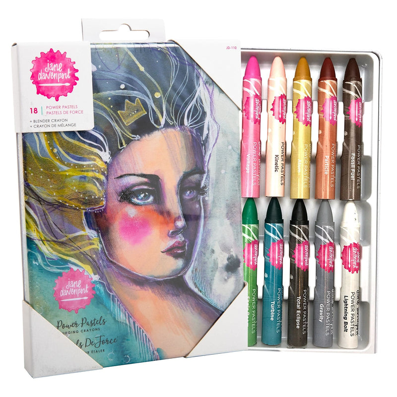 Tan Jane Davenport Oil Pastel Crayons 18/Pkg Pastels and Charcoal